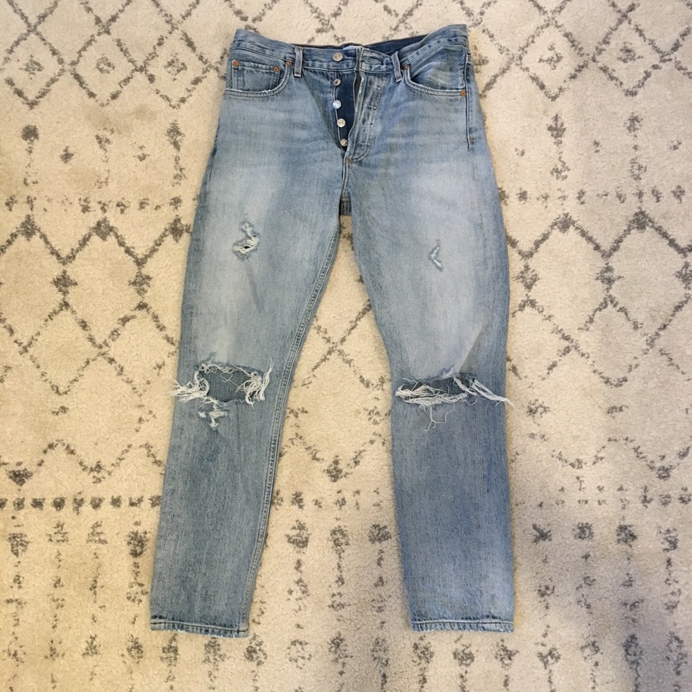 Size 27 Agolde Jamie high risk classic jeans